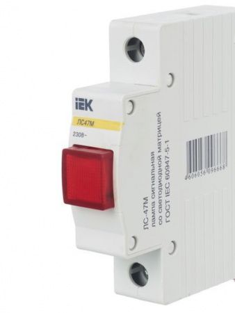 Лампа сигнальная ЛС-47М матрица красная IEK