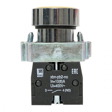 Кнопка BA51 желтая NO EKF PROxima