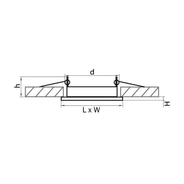Встраиваемый светильник Lightstar Tensio 212127
