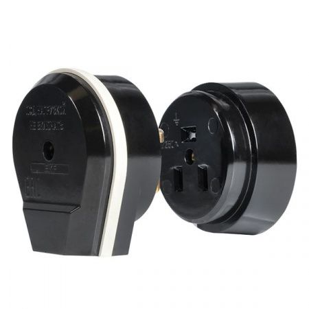 Разъем РШ-ВШ 32А 250В 2P+PE (ОУ) карболитовый черный EKF PROxima