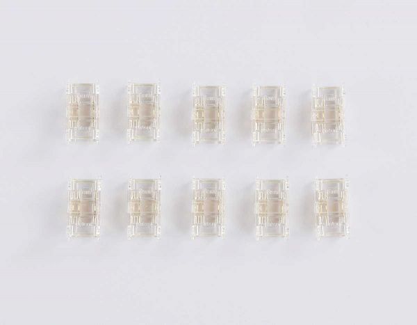 Соединитель прямой AMBRELLA LIGHT ILLUMINATION COB CCT 12/24V для лент 8mm (3 конт.) (10шт. в комплекте) GS6366