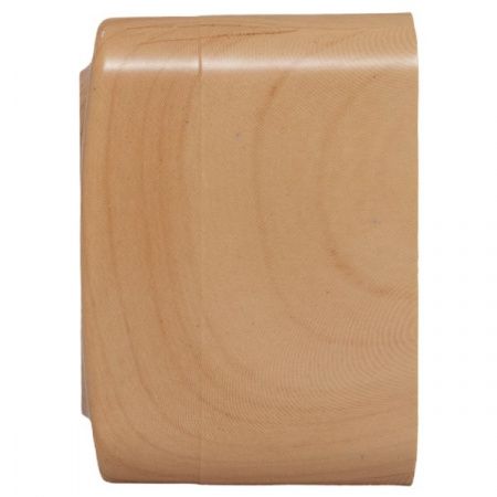 Розетка 1-местная ОП Минск 16А с заземлением светлое дерево EKF