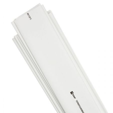 Термоусаживаемая трубка ТУТ нг 30/15 белая в отрезках по 1м EKF PROxima