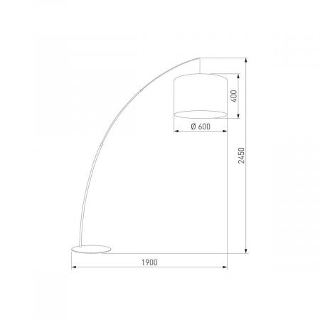 Торшер TK Lighting 5485 Moby Black