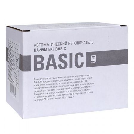 Автоматический выключатель ВА-99МL 100/ 63А 3P 18кА EKF Basic