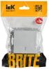 BRITE Выключатель 1-клавишный с индикацией 10А ВС10-1-1-БрА алюминий IEK